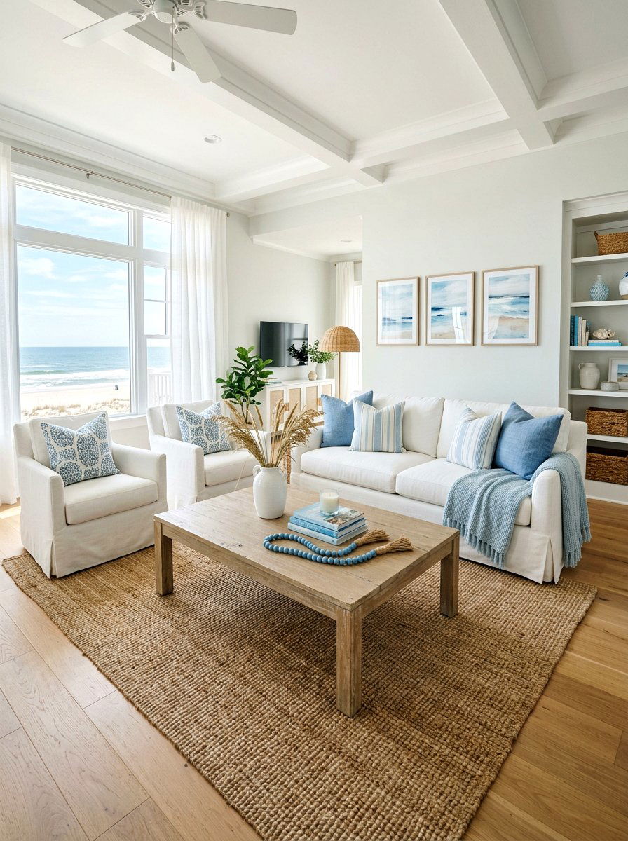 Blue bead garland - 25 Spring Wooden Bead Garland Ideas