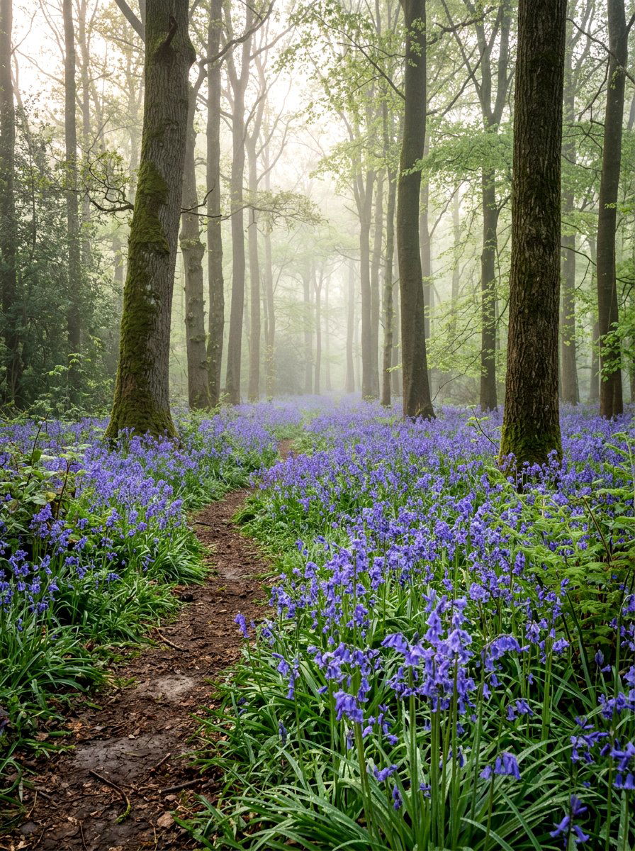 Bluebell Woodland Garden - 25 Spring Flowering Plant Ideas