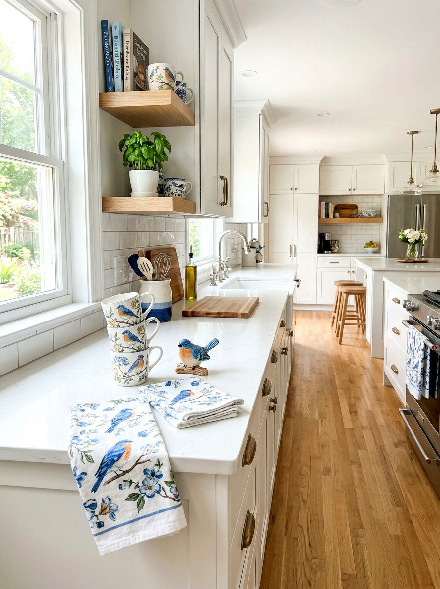 Bluebird Kitchen Decor - 25 Spring Bird Decor Ideas