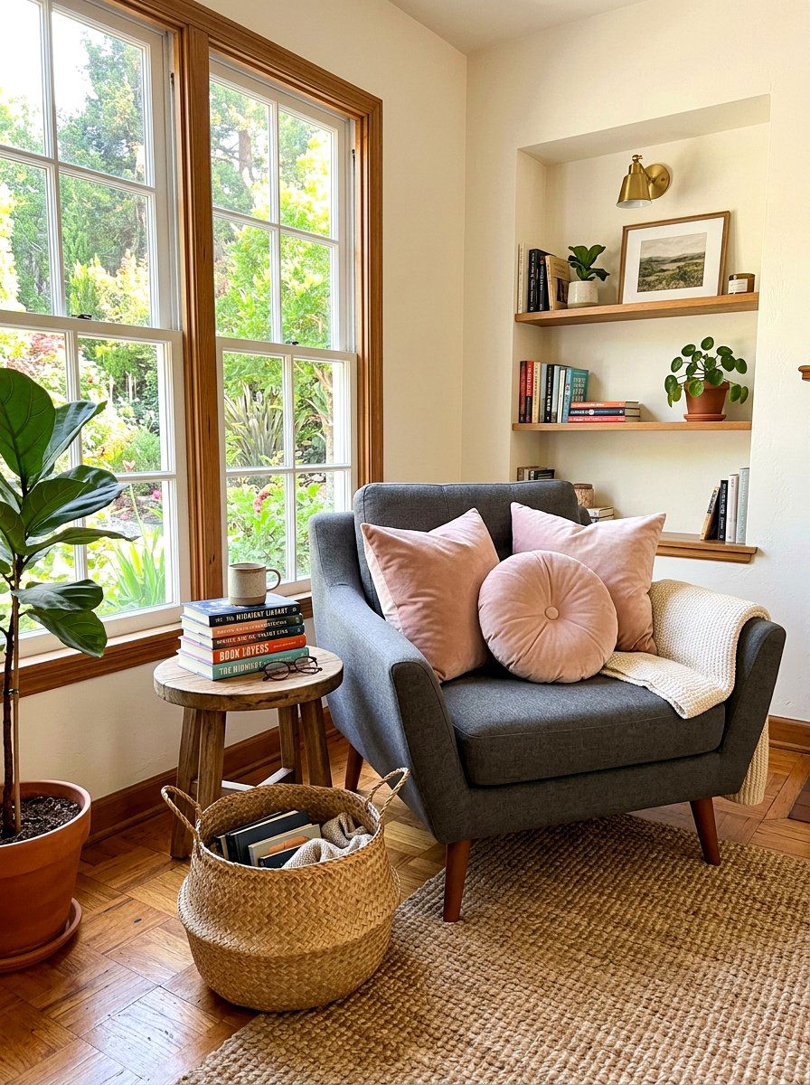 Blush Velvet Pillow - 25 Spring Velvet Pillow Ideas