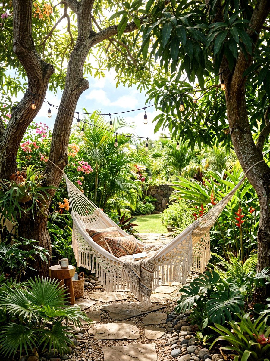Bohemian Hammock - 25 Spring Patio Decor Ideas