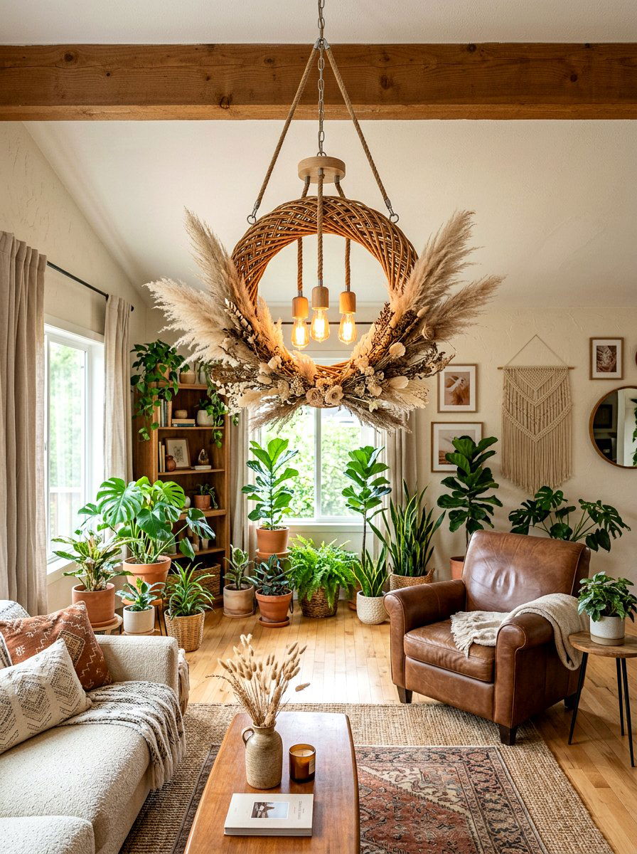 25 Gorgeous Spring Chandelier Wreath Ideas for Any Room