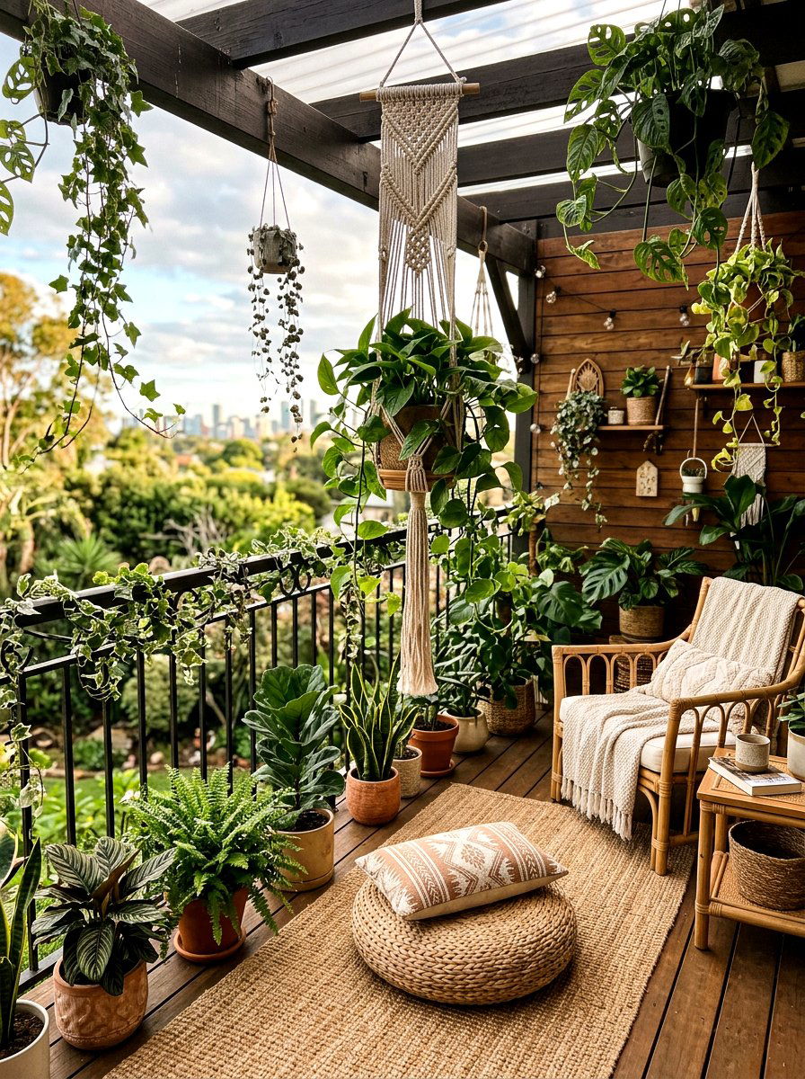 Boho Balcony Decor - 25 Spring Small Balcony Decor Ideas