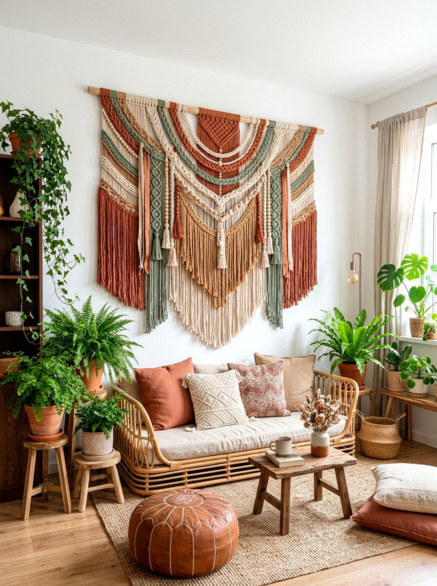 Boho Fringe Backdrop - 25 Spring Sprinkle Party Decor Ideas