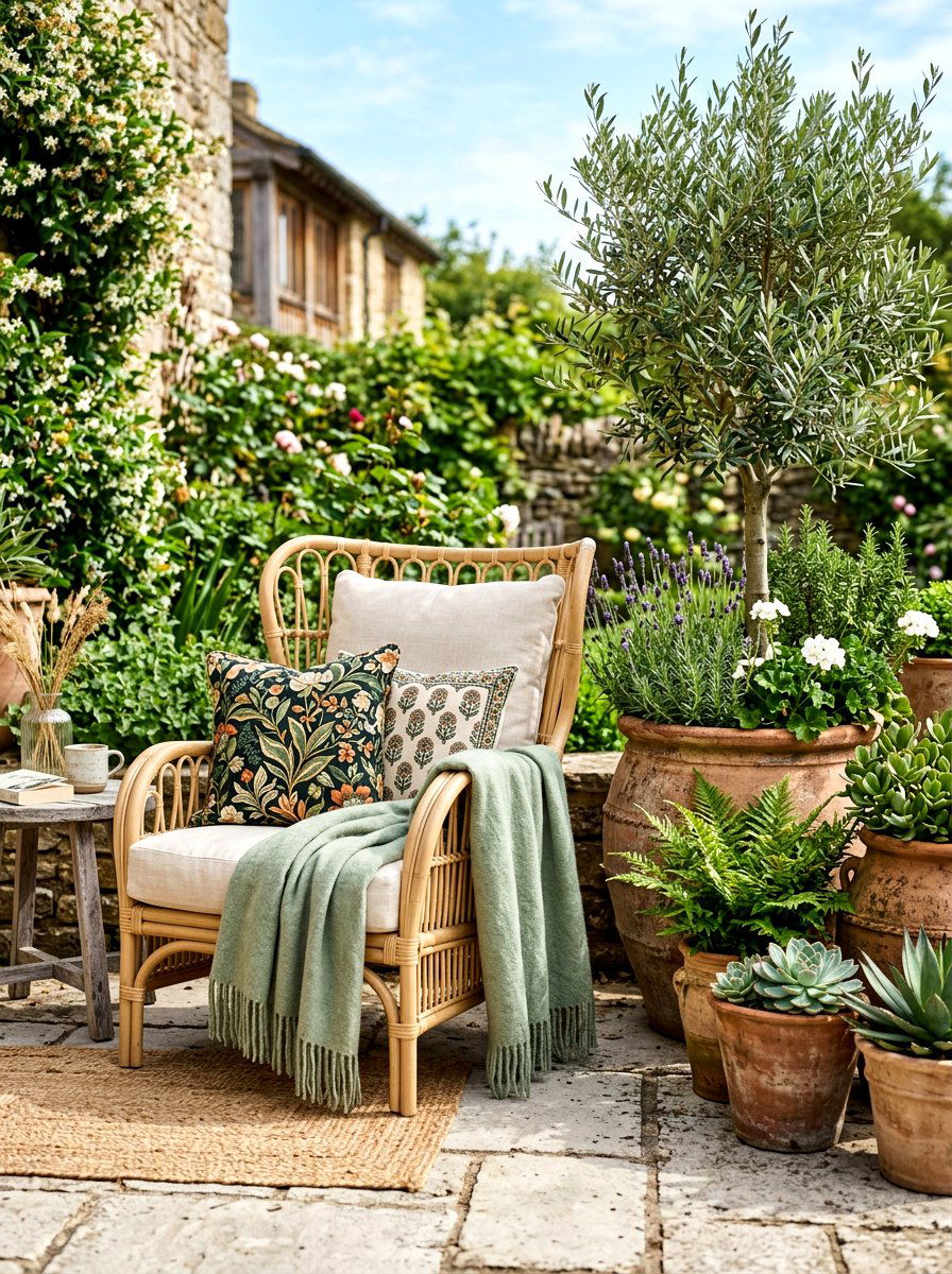 Boho Patio Chair - 25 Spring Patio Corner Decor Ideas