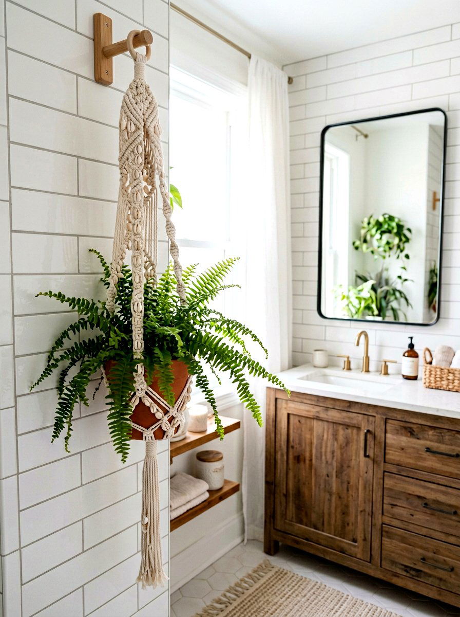 Boho Shell Plant Hanger - 25 Spring Plant Hanger Ideas