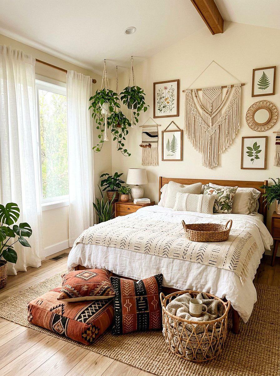 Boho Spring Wall Art - 25 Spring Sign Decor Ideas