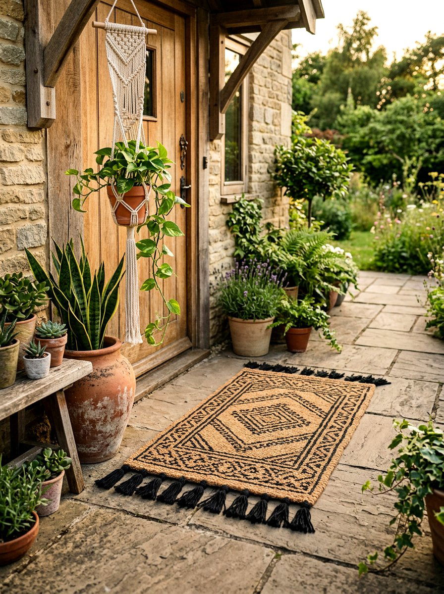 Boho Tassel Doormat - 25 Spring Doormat Ideas