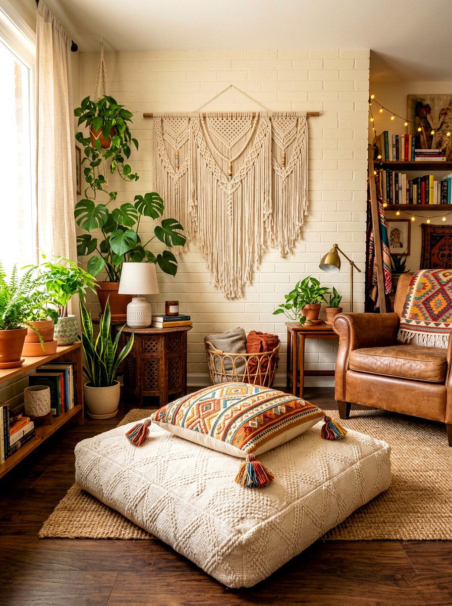 Boho Tassel Pillow - 25 Spring Pillow Cover Ideas