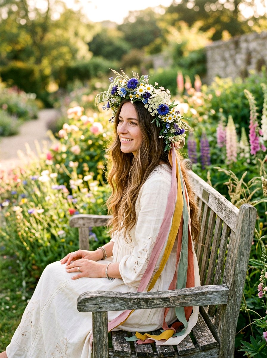 Boho Wildflower Crown - 25 Spring Flower Crown Ideas