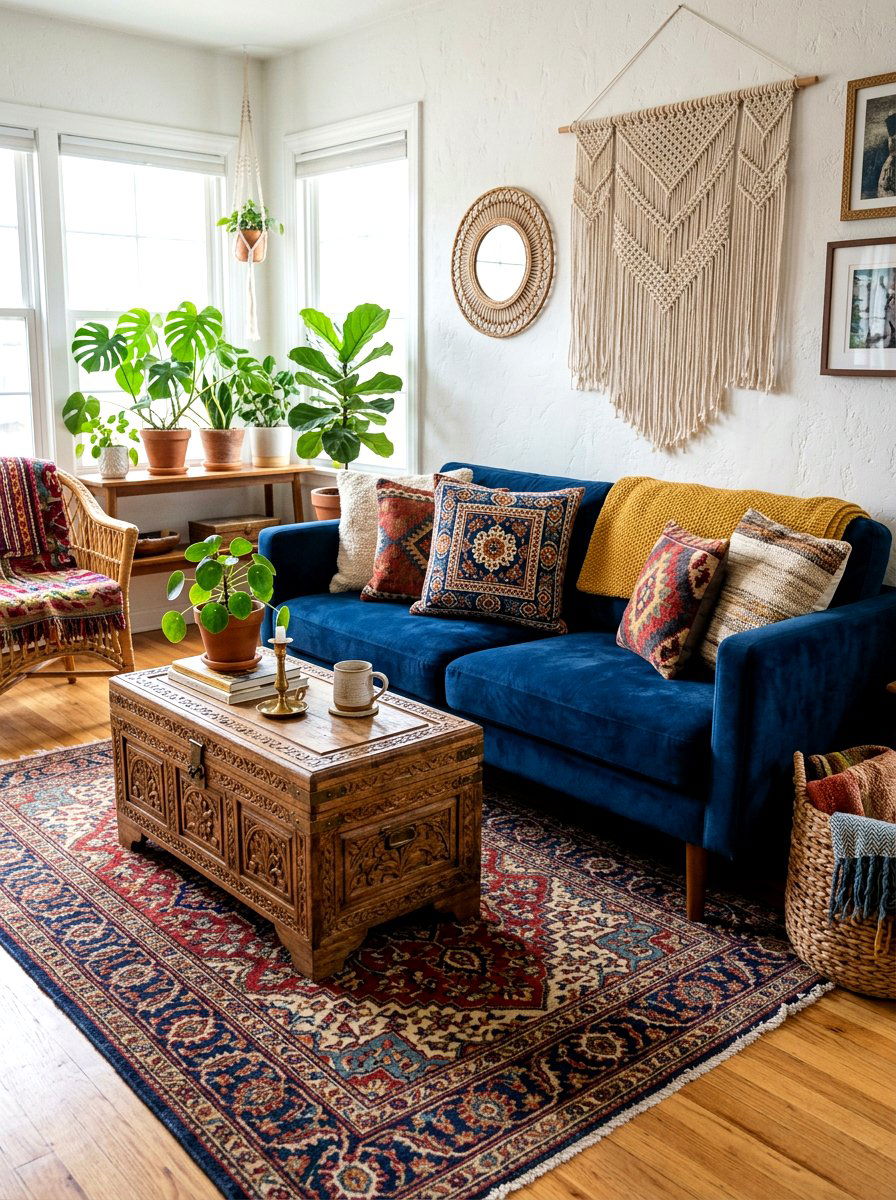 Bold Block Print Pillow - 25 Spring Patterned Pillow Ideas