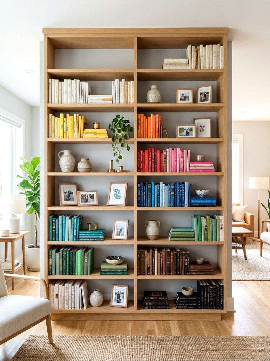 Bookshelf Styling - 25 Spring Cleaning Decor Ideas