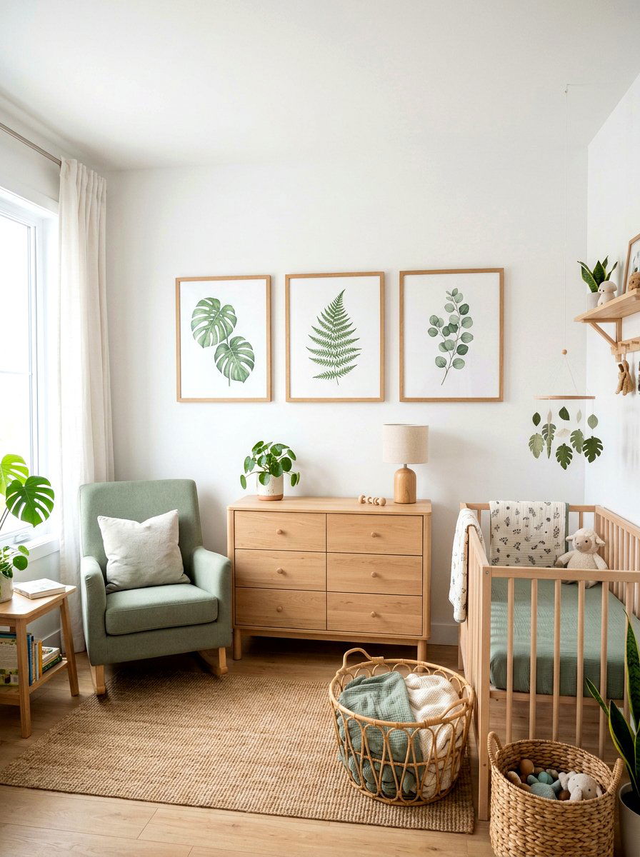 Botanical Baby Room Art - 25 Spring Baby Room Decor Ideas