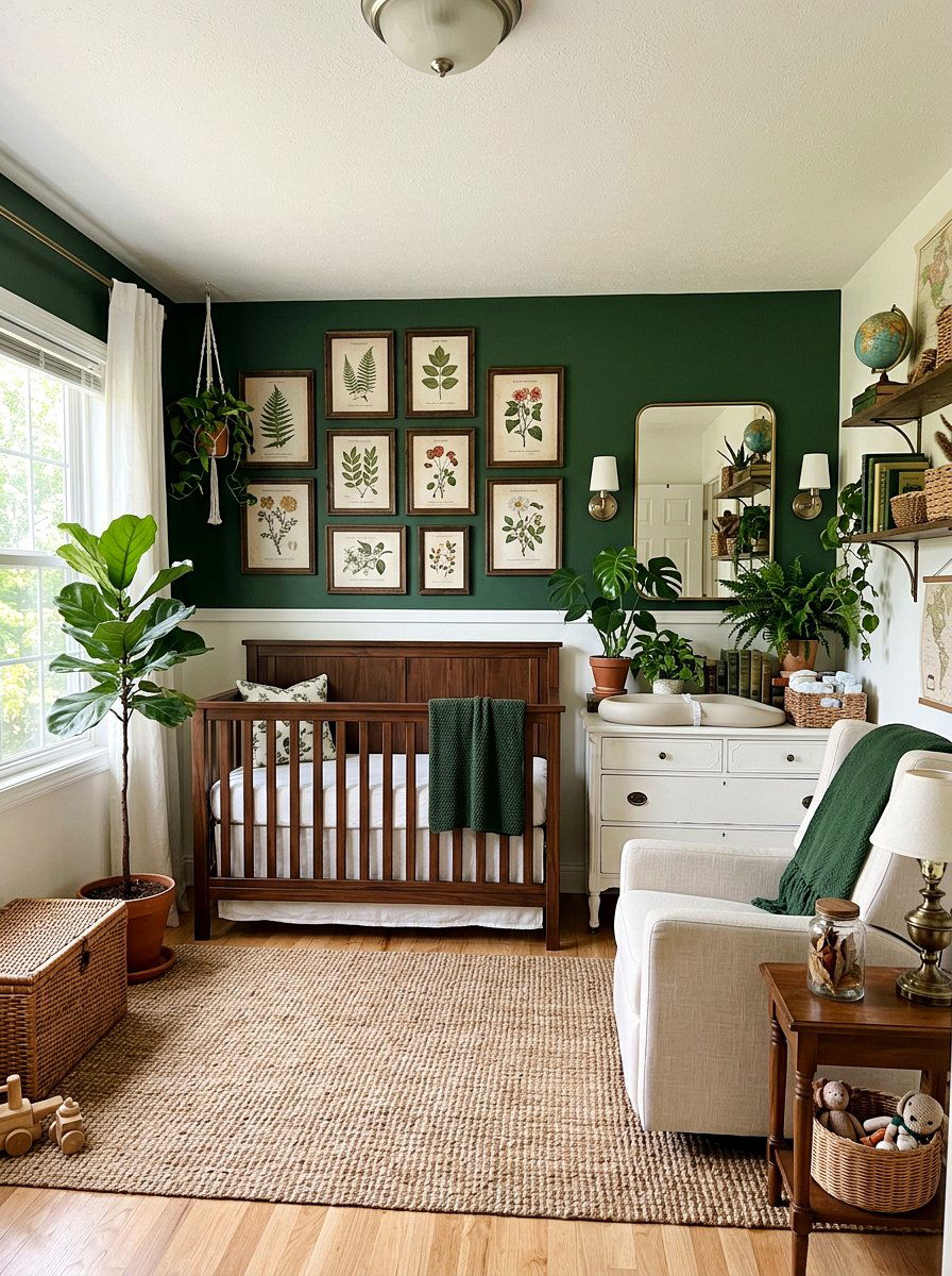Botanical Baby Room - 25 Spring Nursery Decor Ideas
