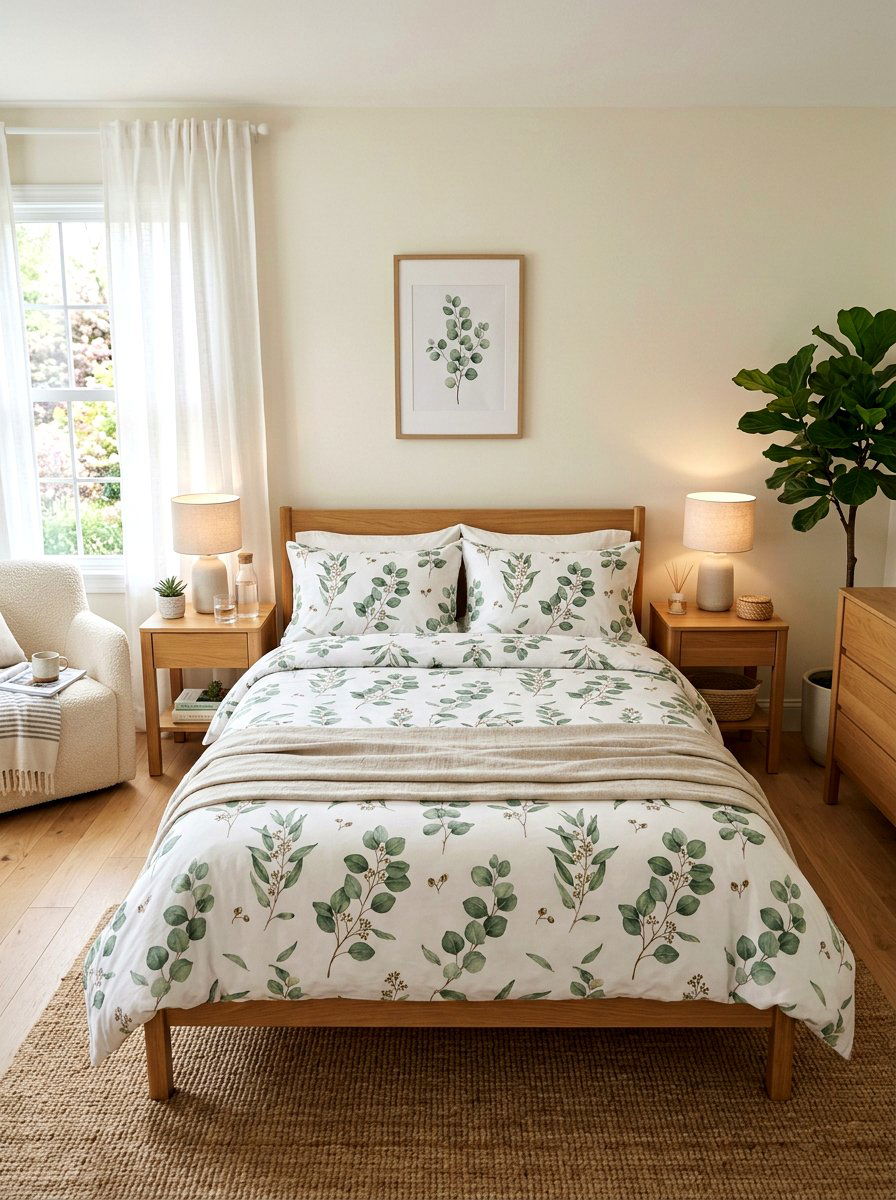 Botanical Bedding Bedroom - 25 Spring Botanical Print Decor Ideas