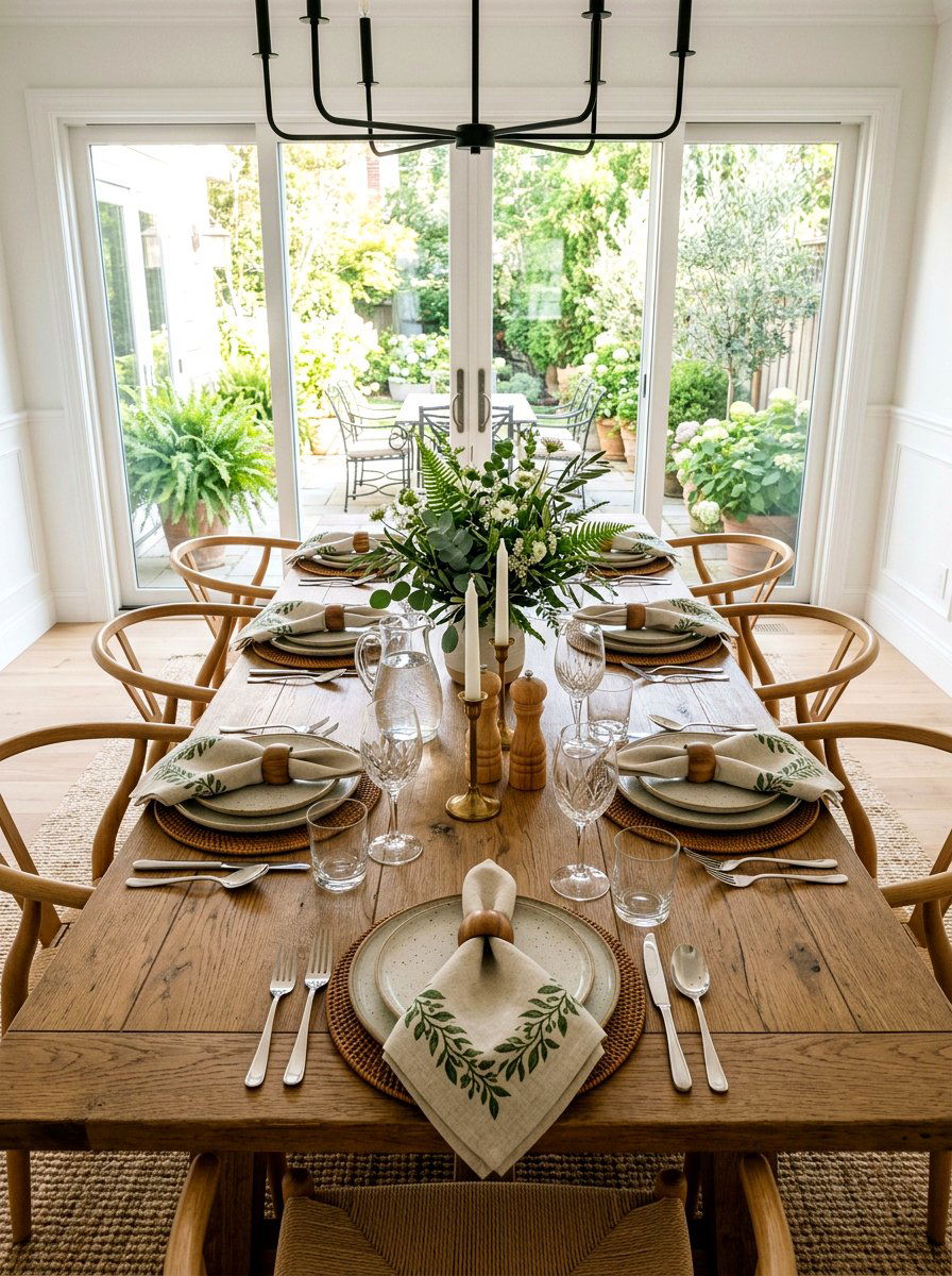 Botanical Cloth Napkin - 25 Spring Botanical Print Decor Ideas