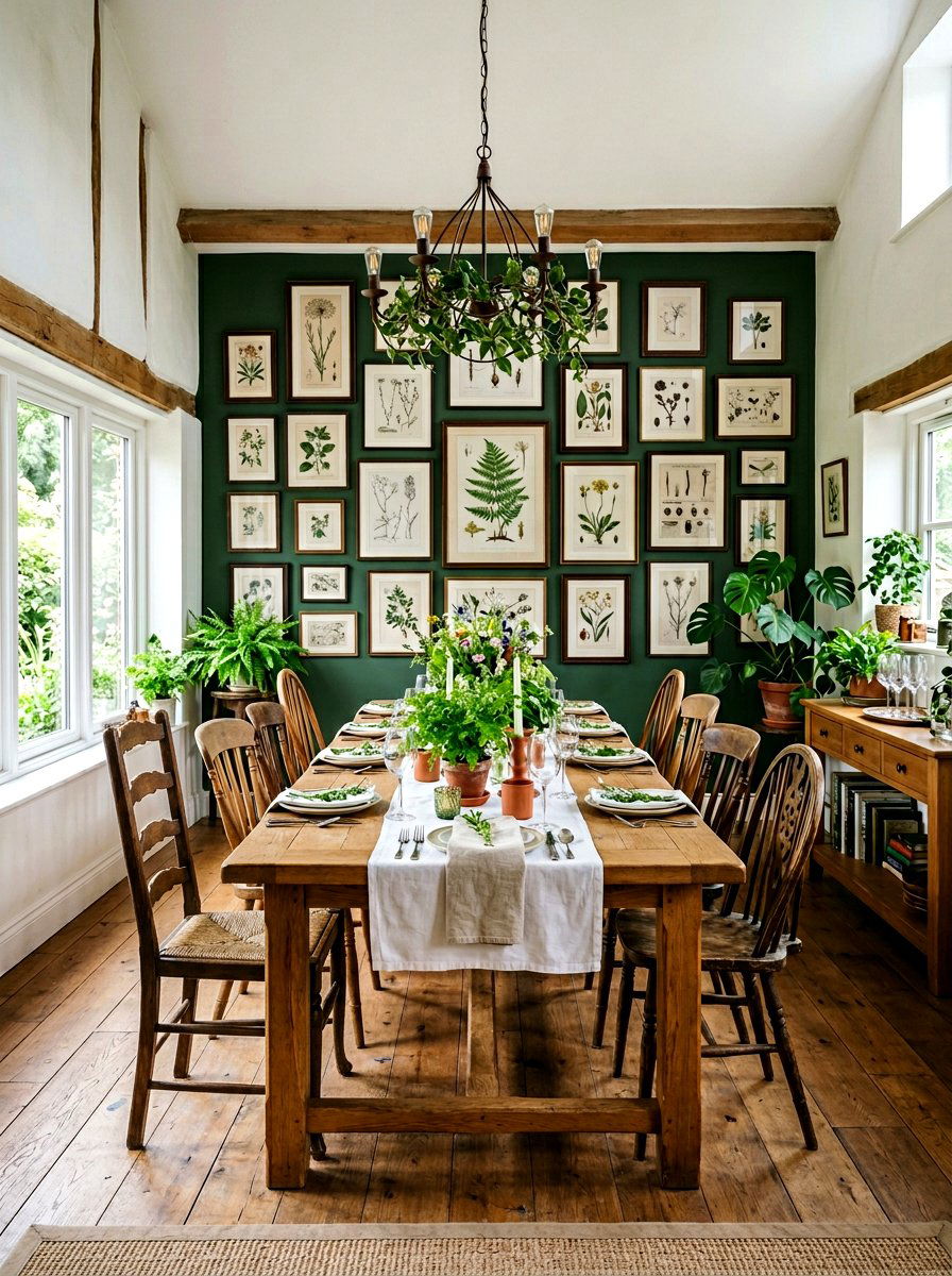 Botanical Dining Area - 25 Spring French Country Decor Ideas