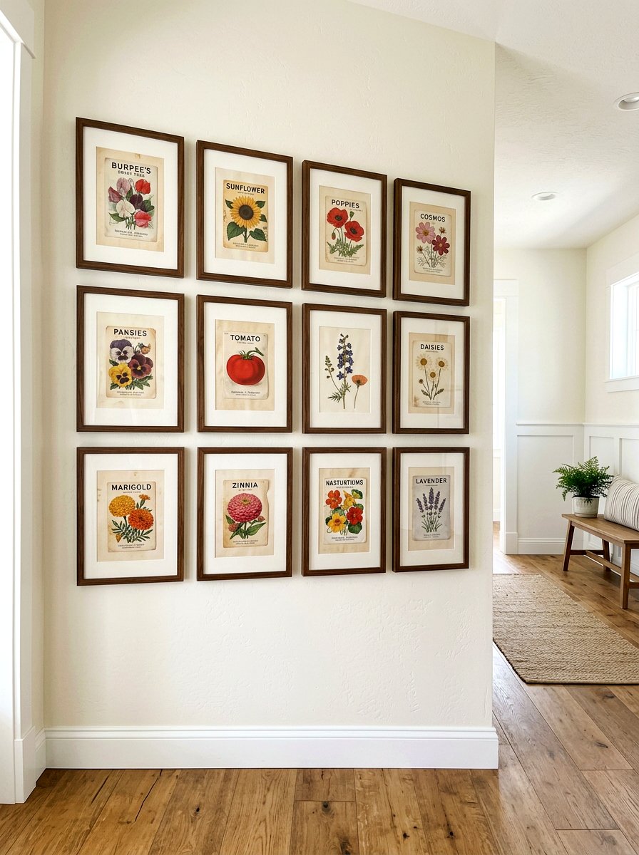 Botanical Gallery Wall - 25 Spring Home Tour Ideas