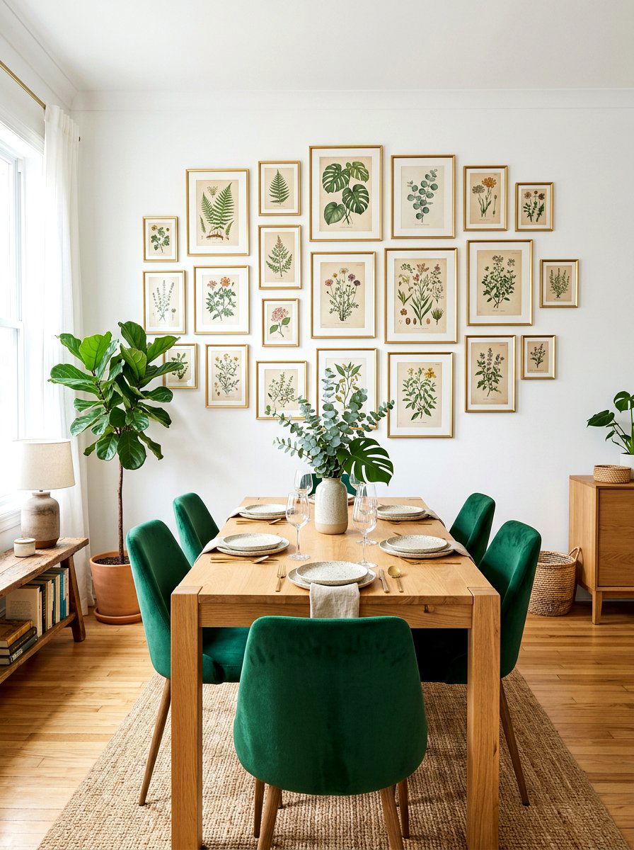 Botanical Gallery Wall - 25 Spring Refresh Ideas for Home