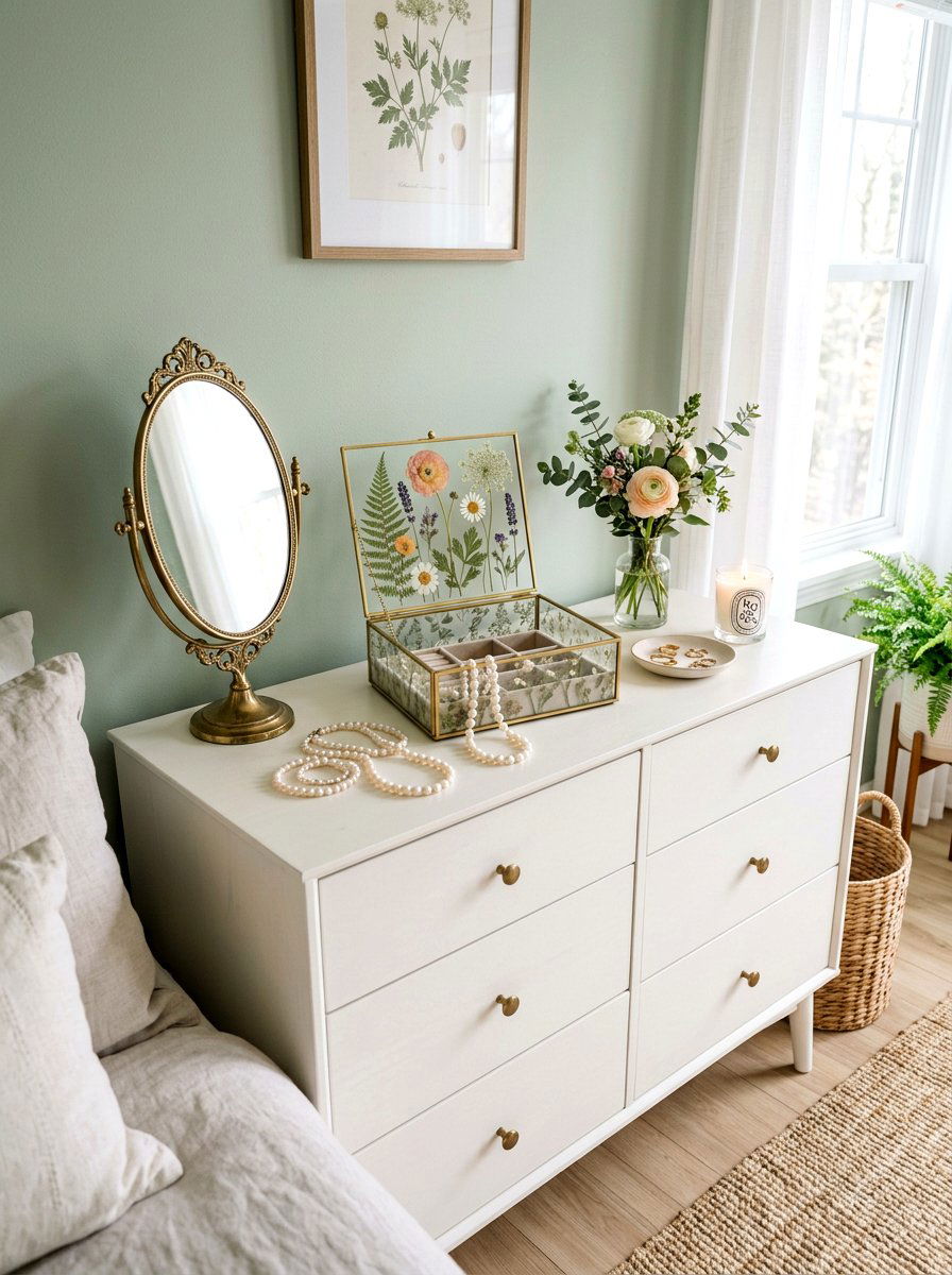 Botanical Jewelry Box - 25 Spring Pressed Flower Ideas