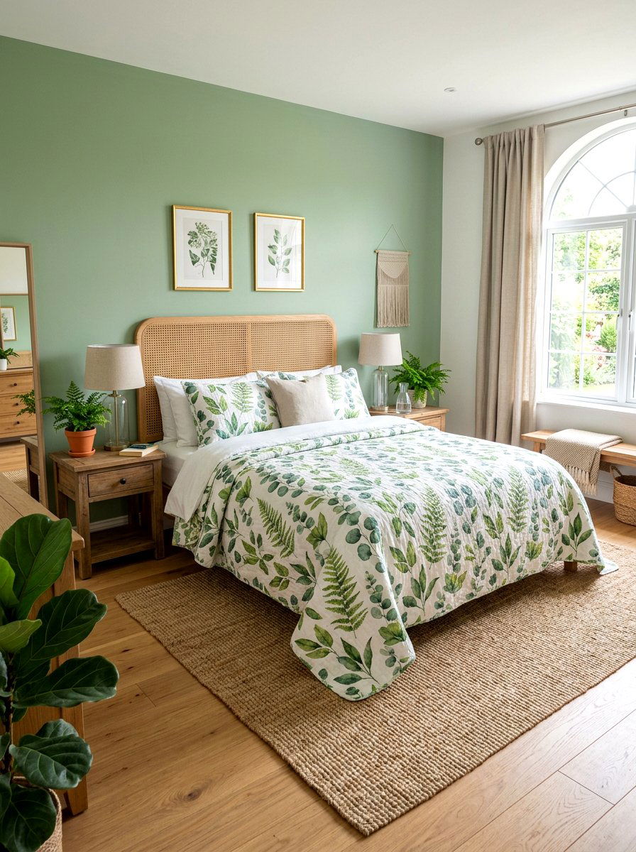 Botanical Leaf Quilt - 25 Spring Quilt Ideas