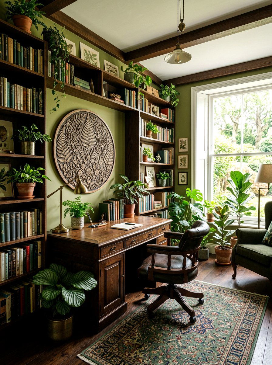 Botanical Pattern Medallion - 25 Spring Ceiling Medallion Decor Ideas