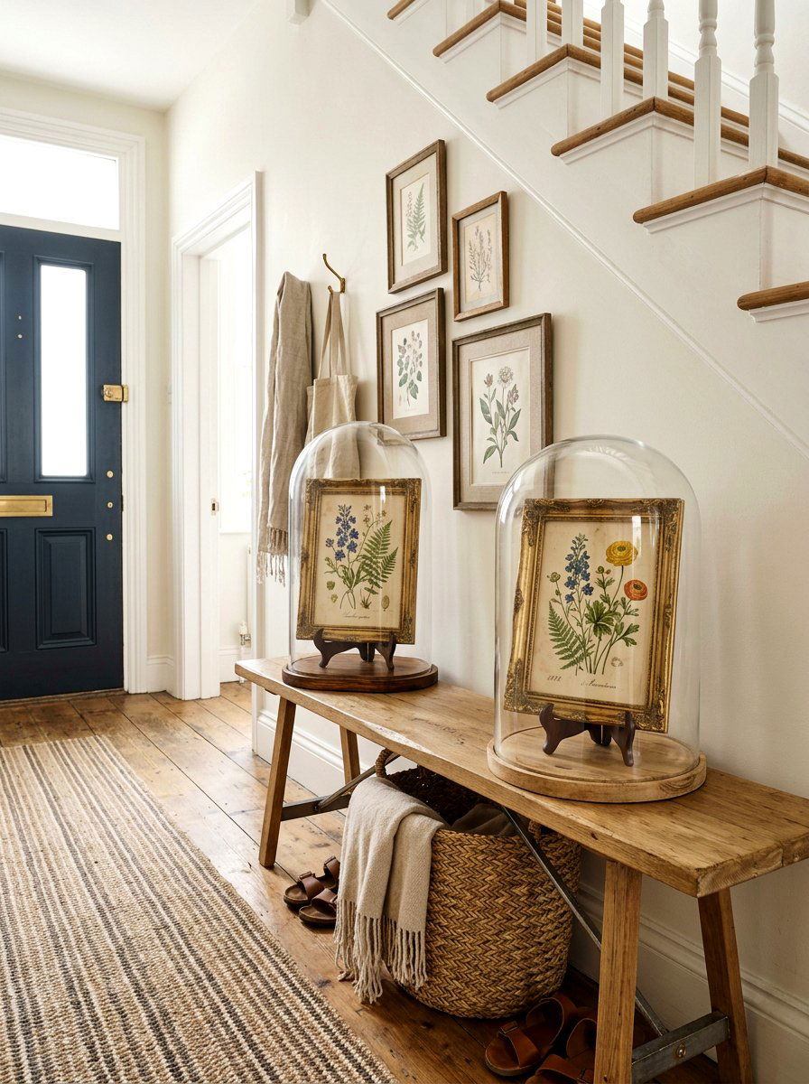 Botanical Print Cloche - 25 Spring Cloche Decor Ideas