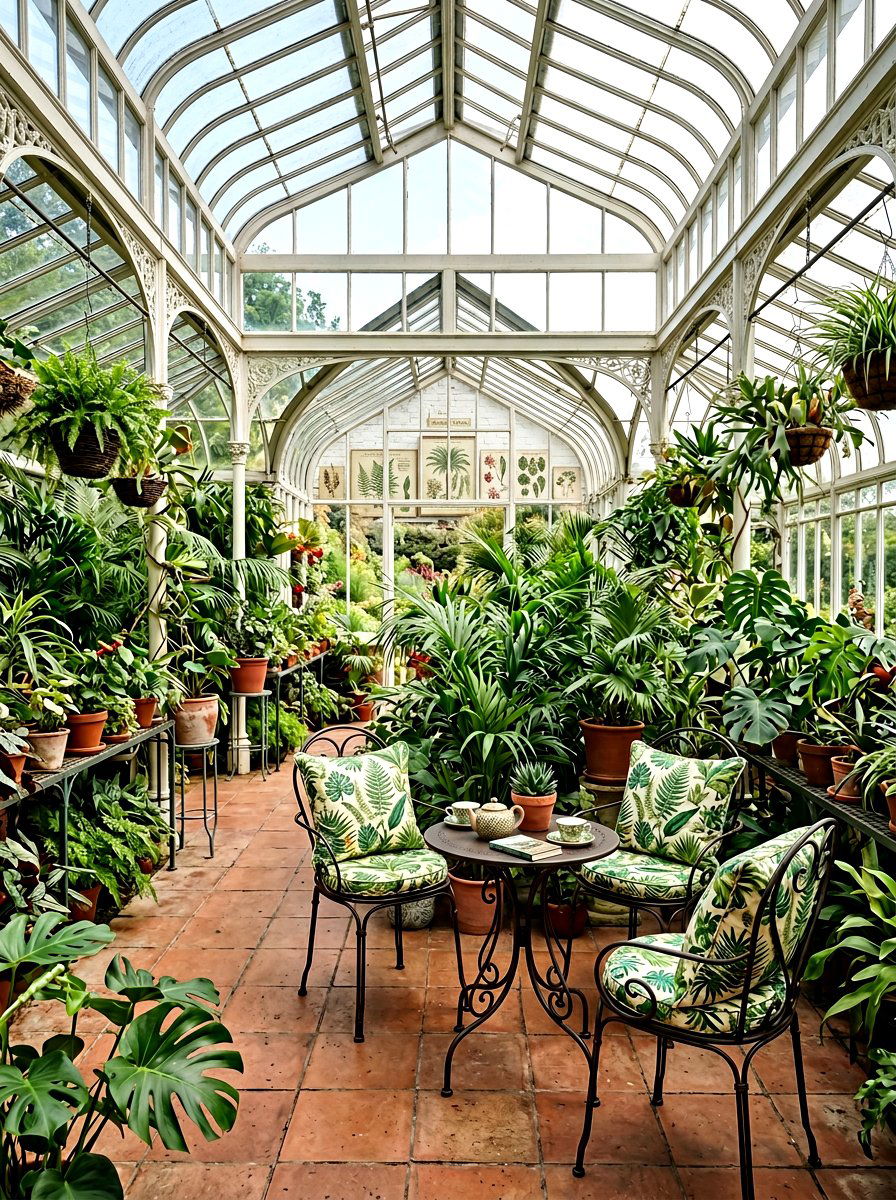 Botanical Print Conservatory - 25 Spring Accent Pillow Ideas