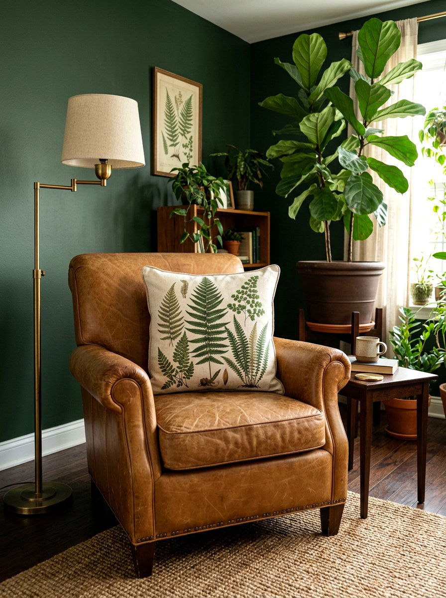 Botanical Print Throw Pillow - 25 Spring Throw Pillow Ideas