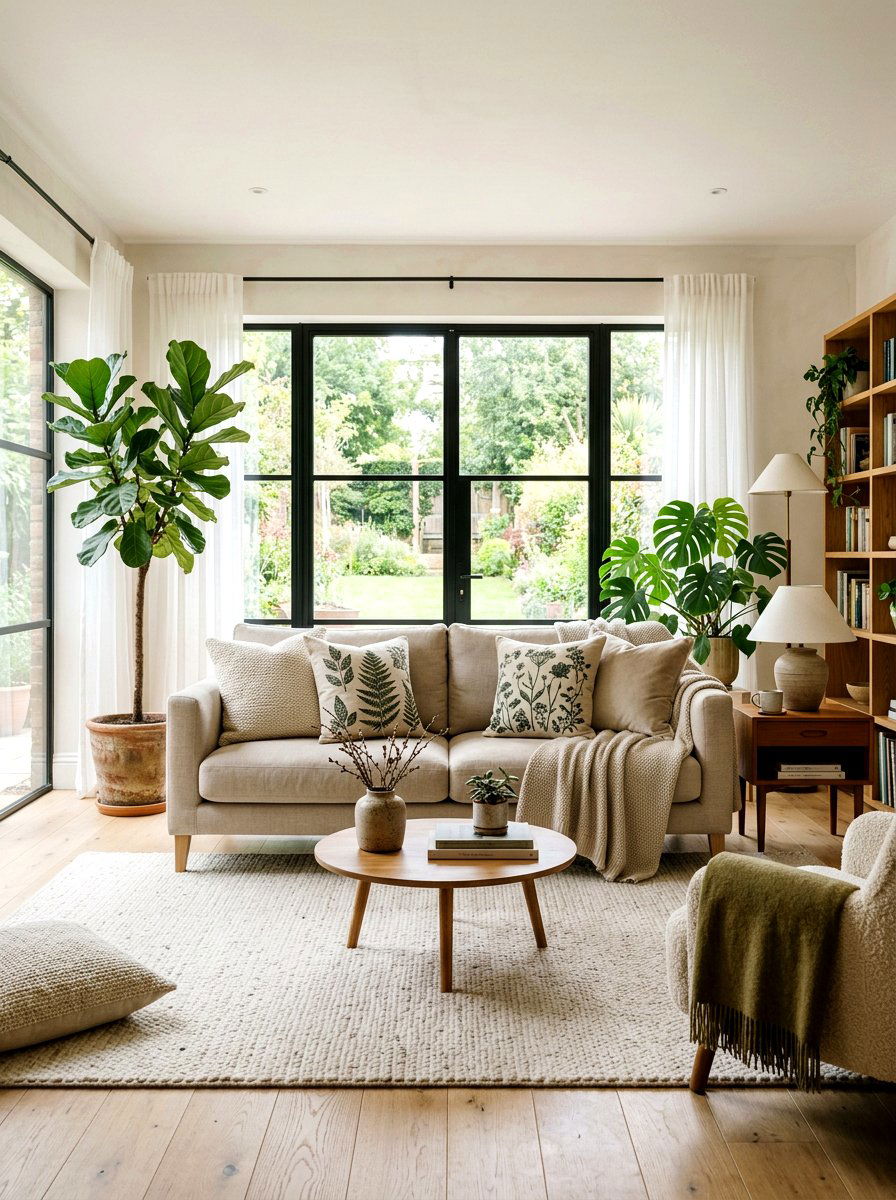 Botanical Stamped Pillow Covers - 25 Spring Stamped Decor Ideas