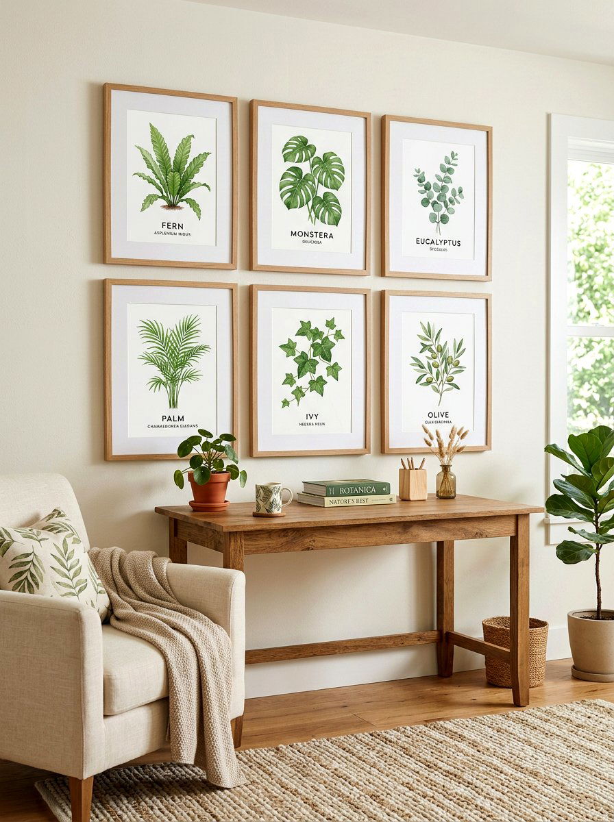 Botanical Wall Art - 25 Spring Home Office Decor Ideas
