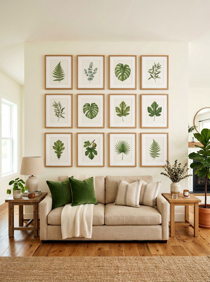 Botanical Wall Art - 25 Spring Sitting Room Decor Ideas