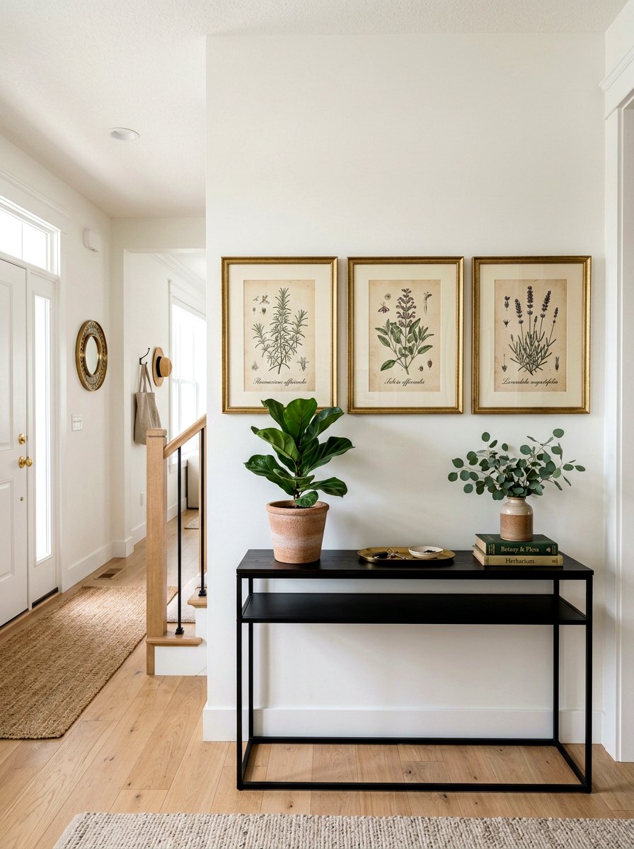 Botanical Wall Art - 25 Spring Foyer Decor Ideas