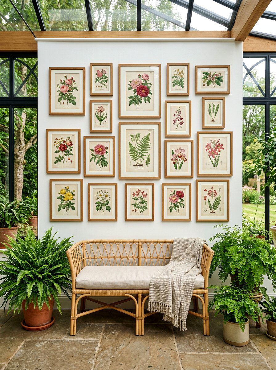 Botanical Wall Art - 25 Spring Conservatory Decor Ideas