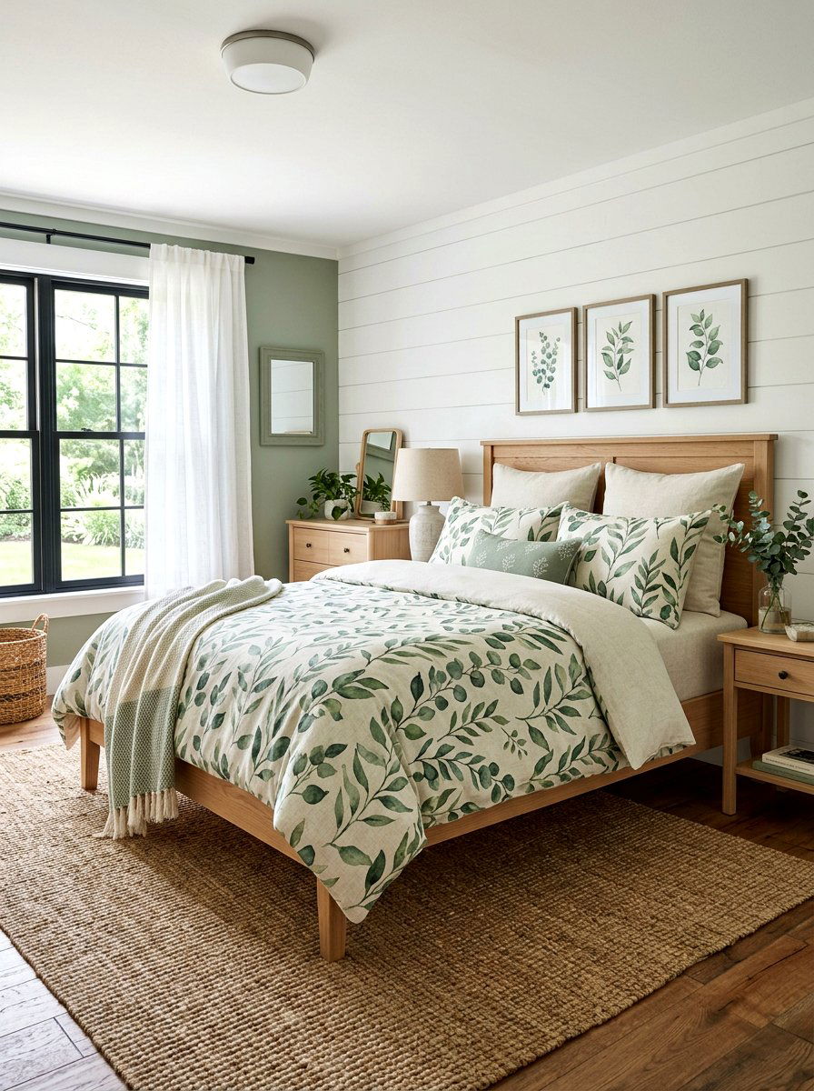 Botanical Watercolor Bedding - 25 Spring Watercolor Decor Ideas