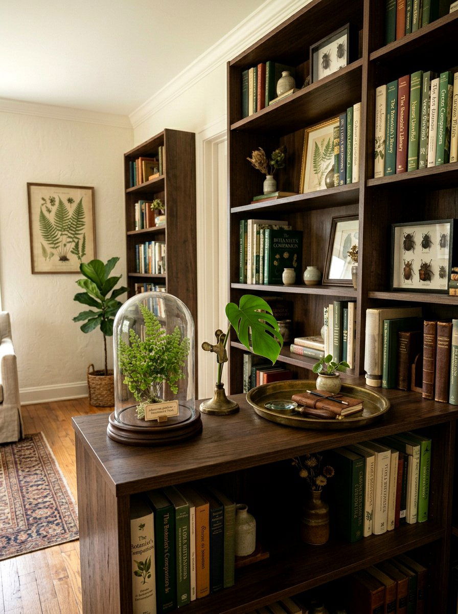 Botanical specimen cloche - 25 Spring Bell Jar Decor Ideas