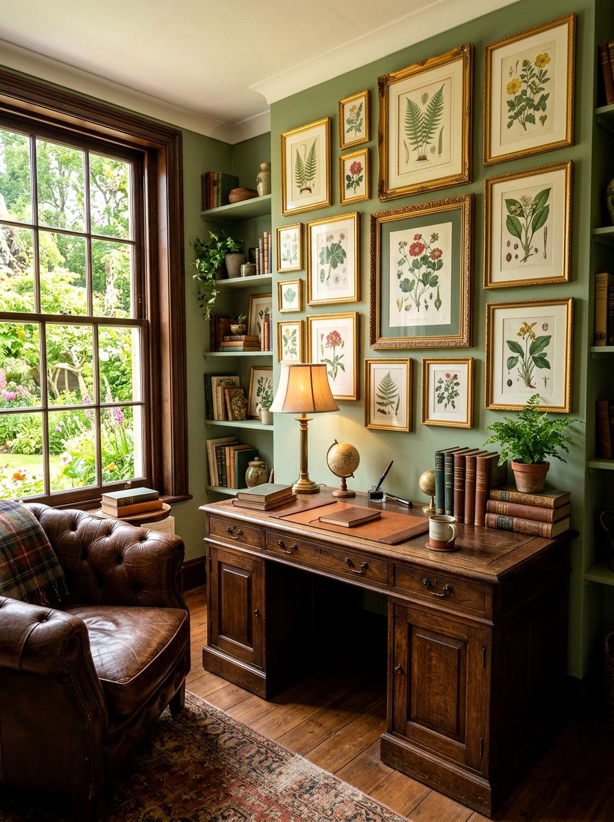 Botanical wall art - 25 Spring Vintage Decor Ideas