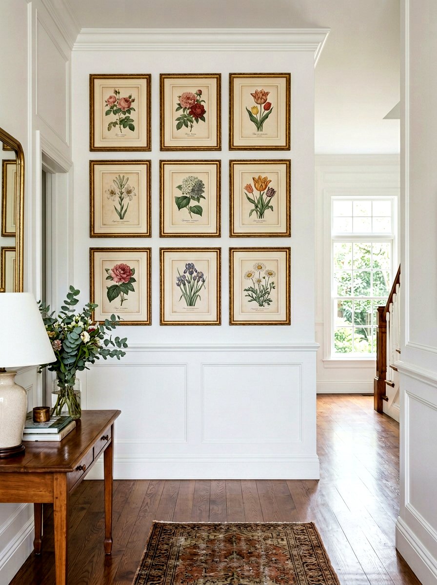 Botanical wall art gallery - 25 Spring Traditional Decor Ideas