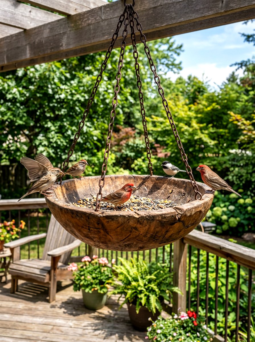 Bowl Bird Feeder - 25 Spring DIY Bird Feeder Ideas