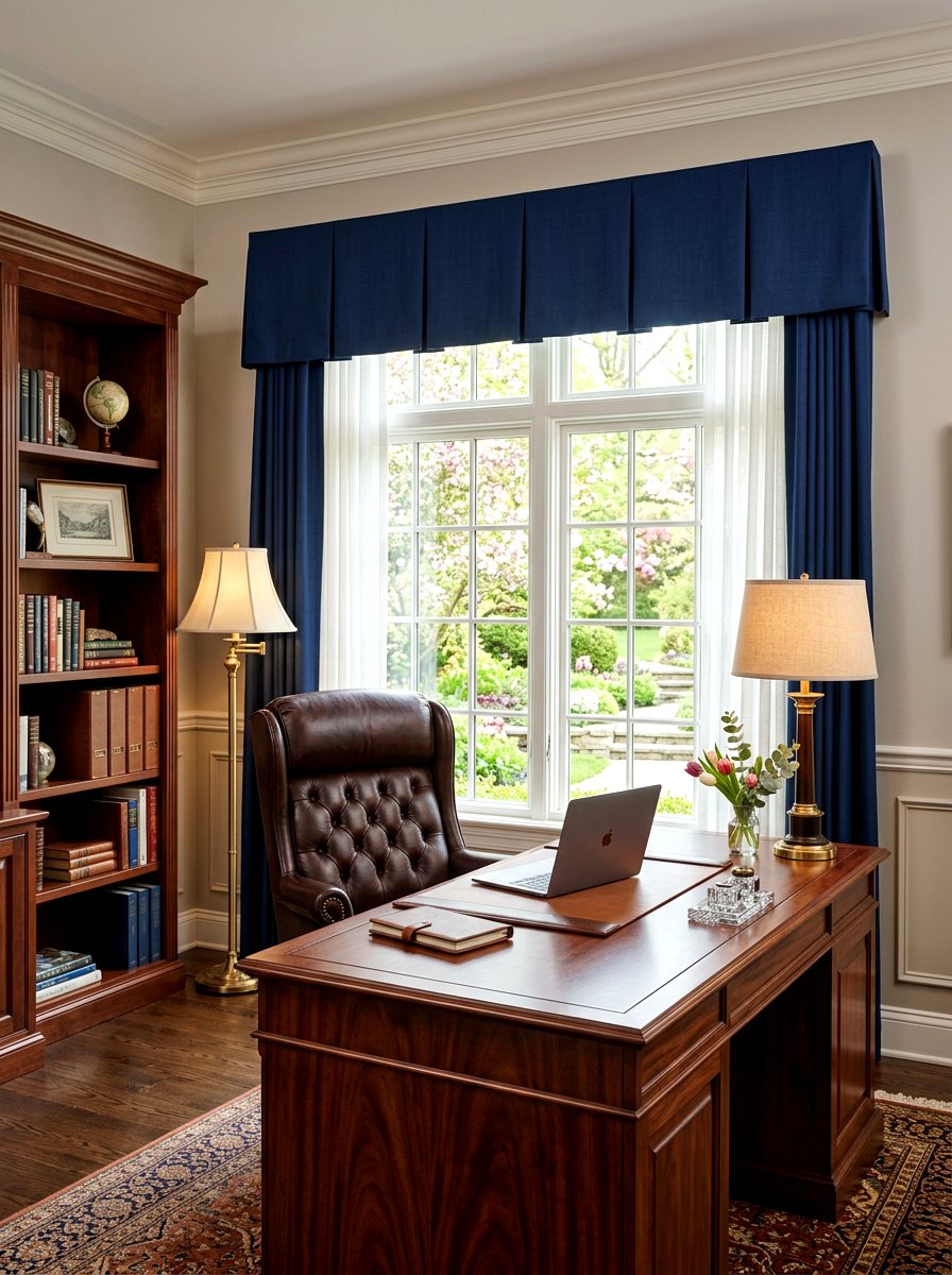 Box Pleat Valance - 25 Spring Valance Ideas