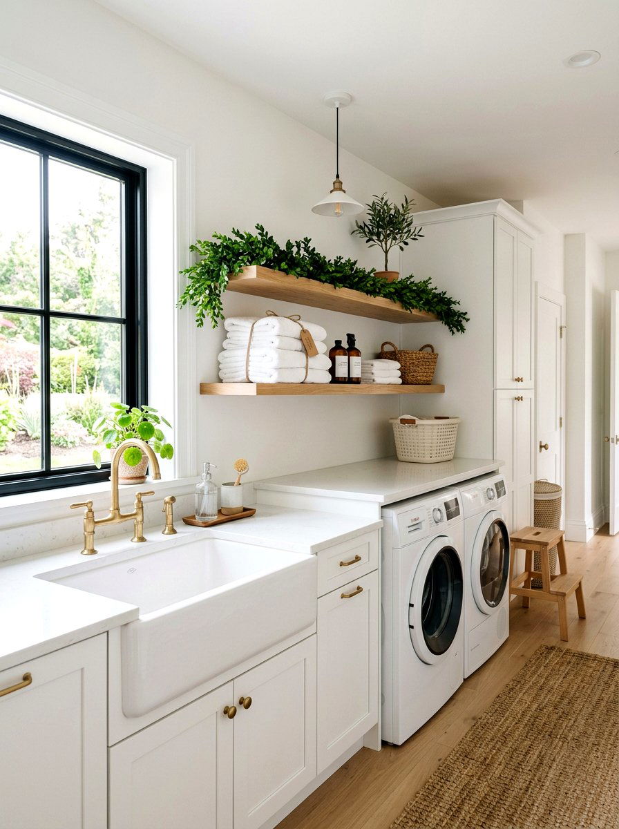 Boxwood Garland For Laundry Room - 25 Spring Greenery Garland Ideas
