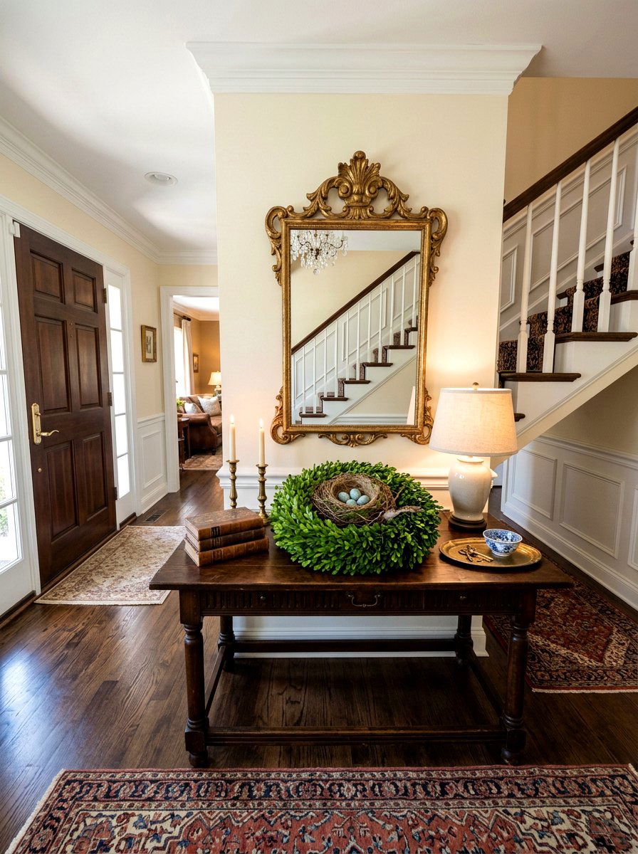 Boxwood Greenery Bird Nest - 25 Spring Bird Nest Centerpiece Ideas