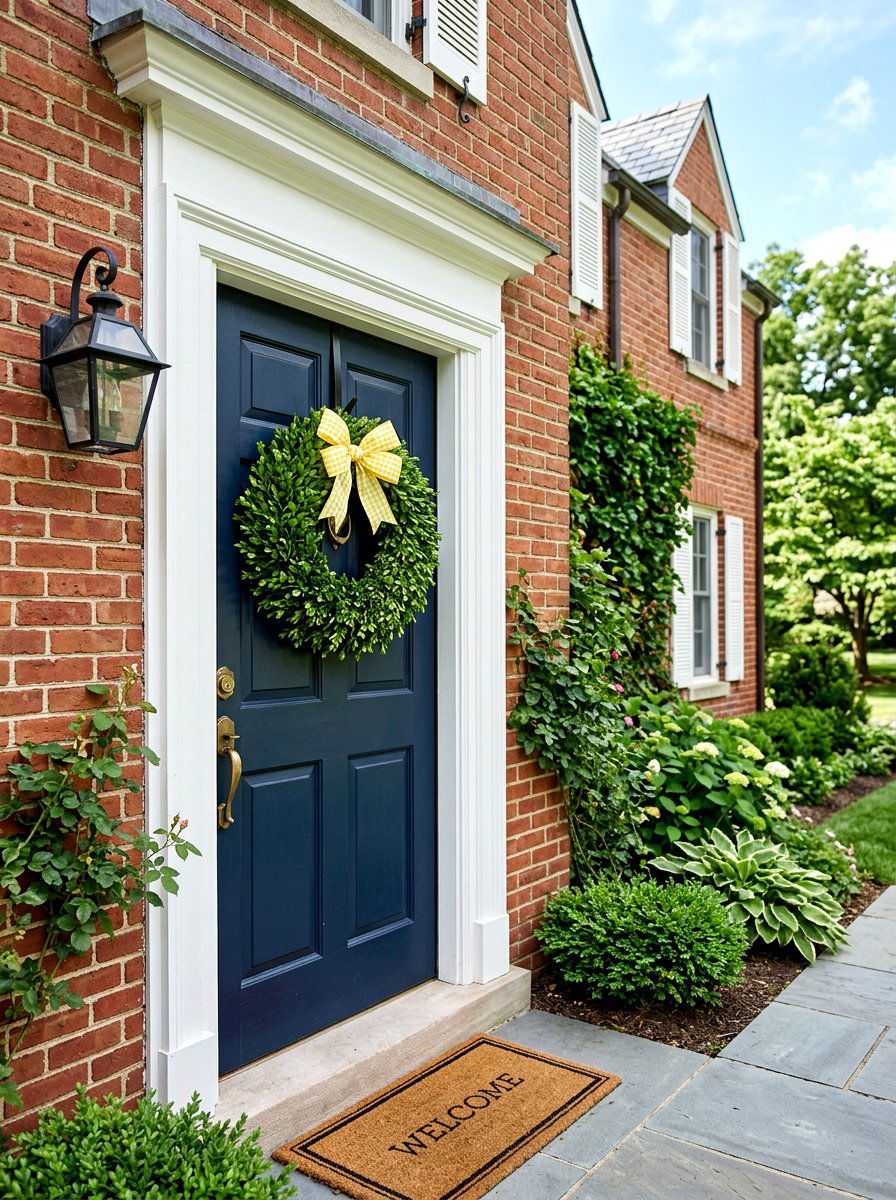 Boxwood Greenery Wreath - 25 Spring Wreath Ideas for Front Door