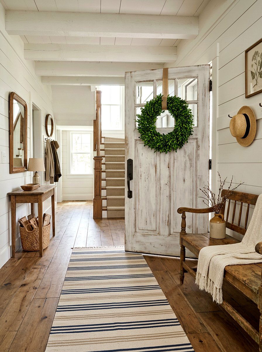 Boxwood Greenery Wreath - 25 Spring Asymmetrical Wreath Ideas