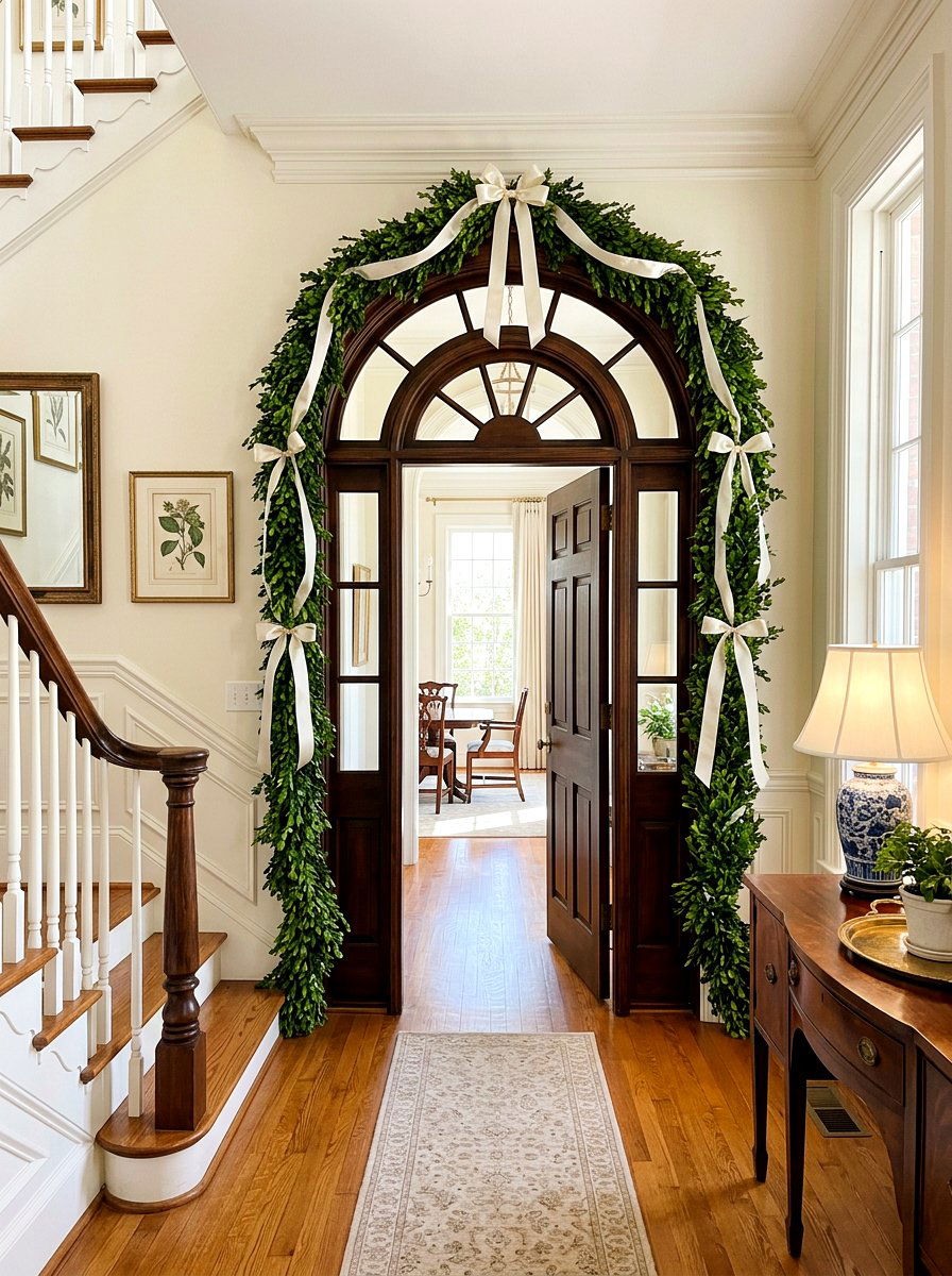 Boxwood Greenery - 25 Spring Garland Ideas