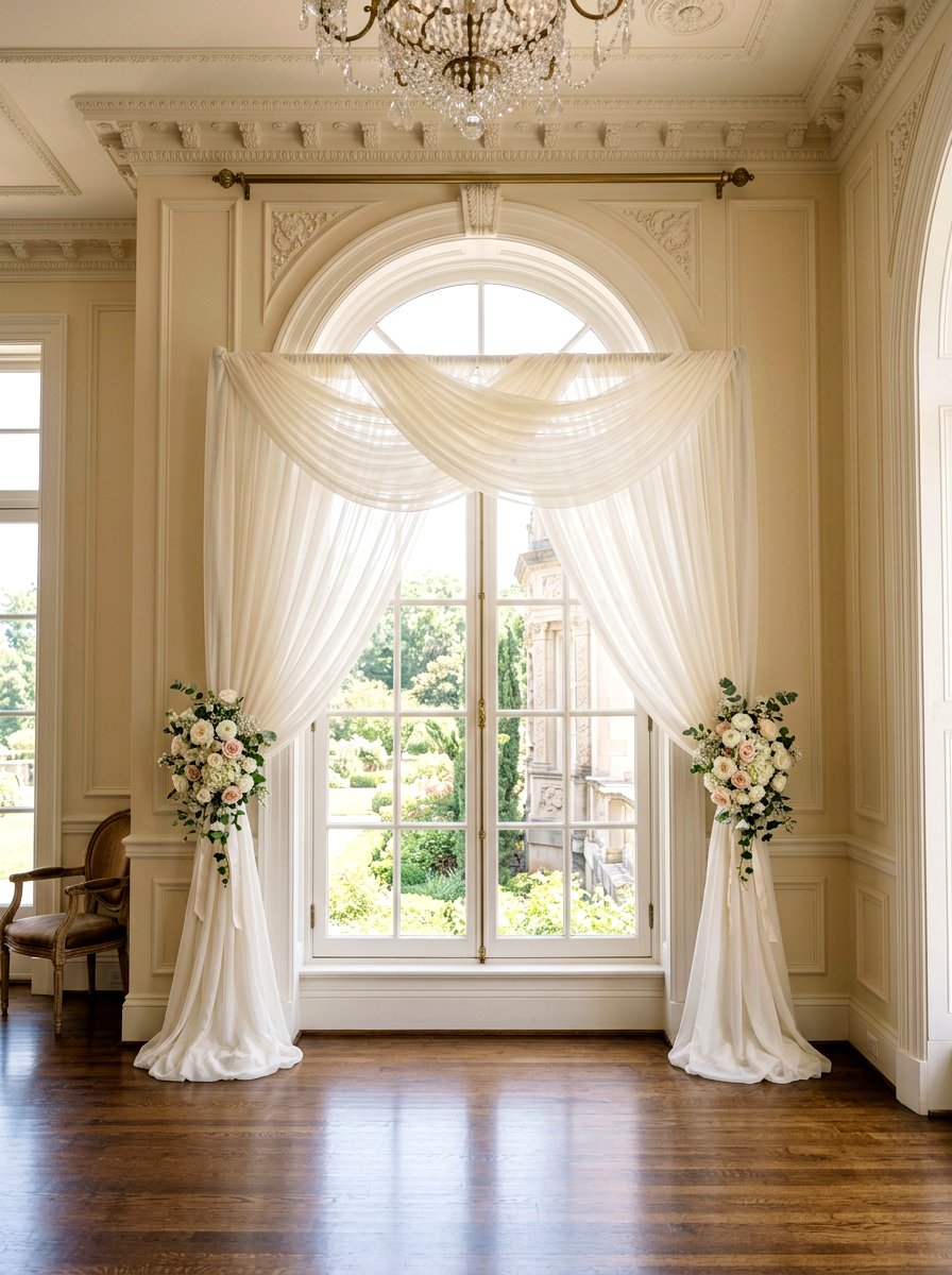 Boxwood Hedge - 25 Spring Wedding Backdrop Ideas