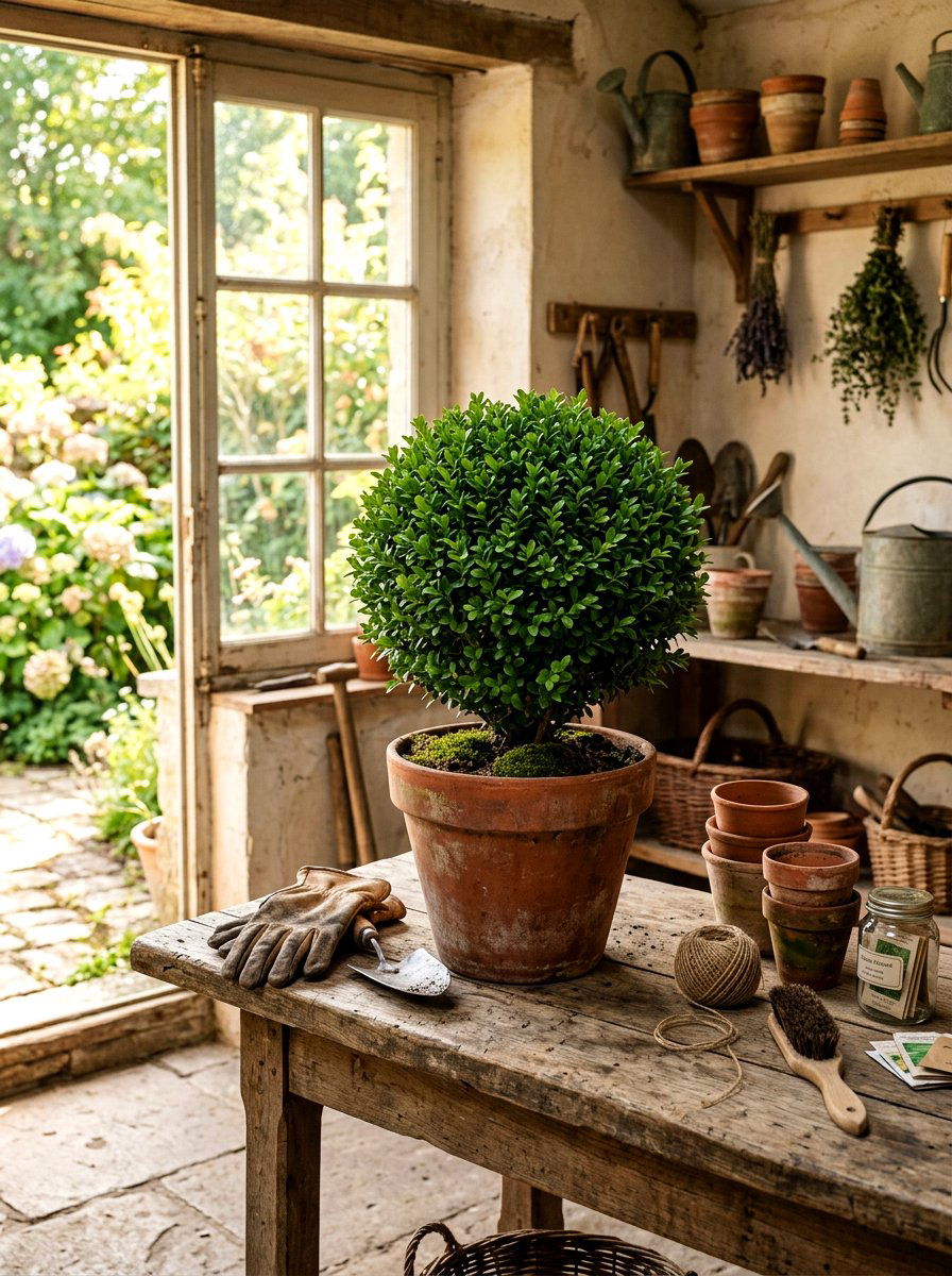 Boxwood Topiary In Terracotta Pot - 25 Spring Boxwood Topiary Ideas
