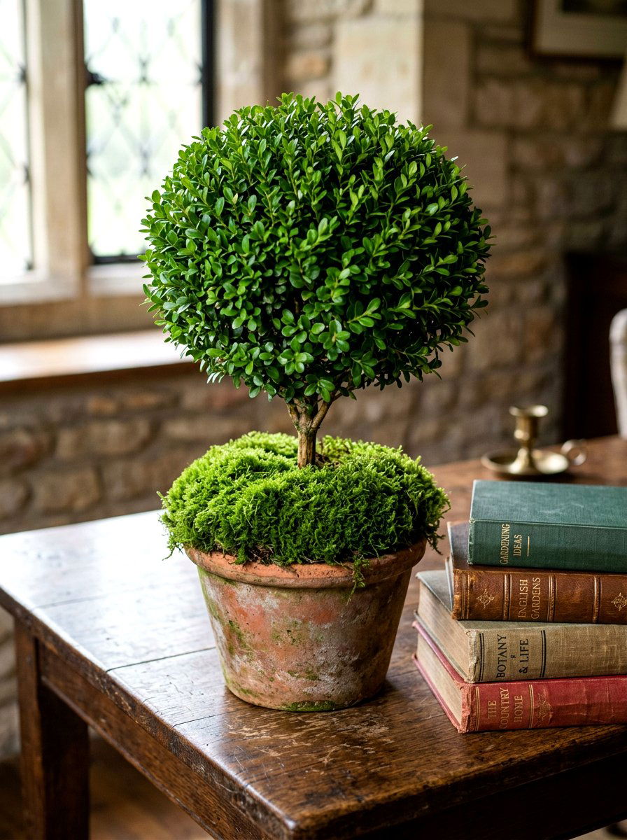 Boxwood Topiary With Moss Base - 25 Spring Boxwood Topiary Ideas