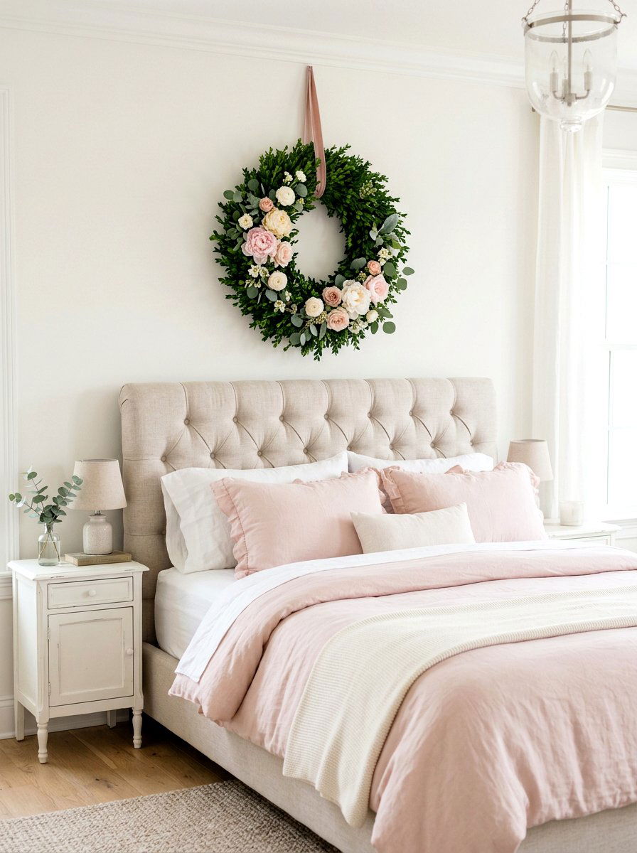 Boxwood Wreath With Peonies - 25 Spring Boxwood Wreath Ideas