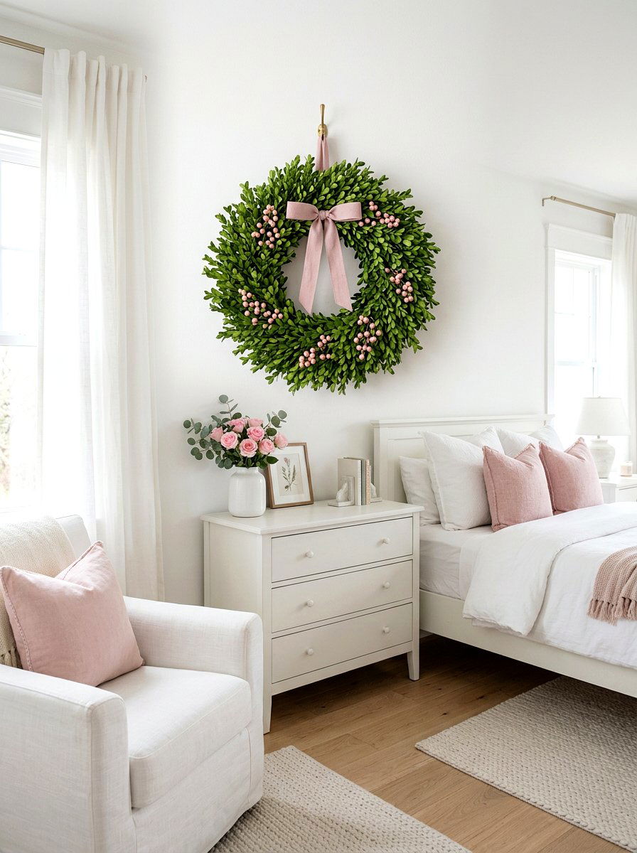 25 Classic Spring Boxwood Wreath Ideas for a Welcoming Door